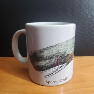 The Academy Store Sperm Whale Physeter Macrocephalus Coffee Mug Vintage 80s 12oz